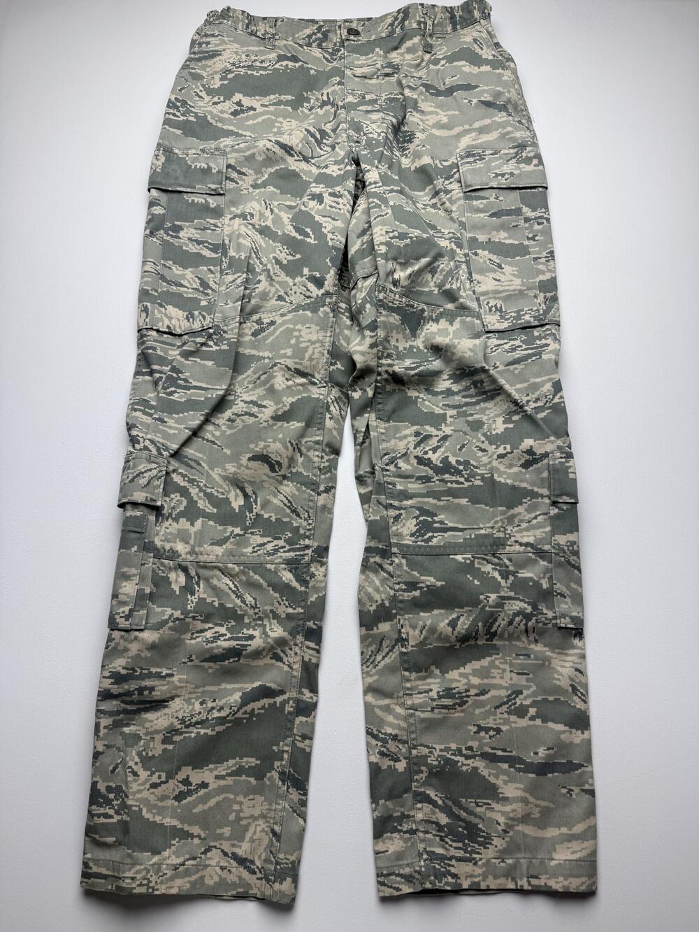 DSCP Cargo Pants Mens 34R Green Camo Air Force Military Workwear Utility